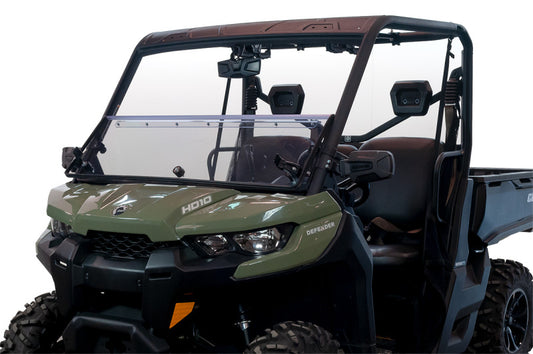 Seizmik Can-Am Defender Scratch-Resistant Hard-Coated Polycarbonate Versa-Fold Front Windshield – 25038