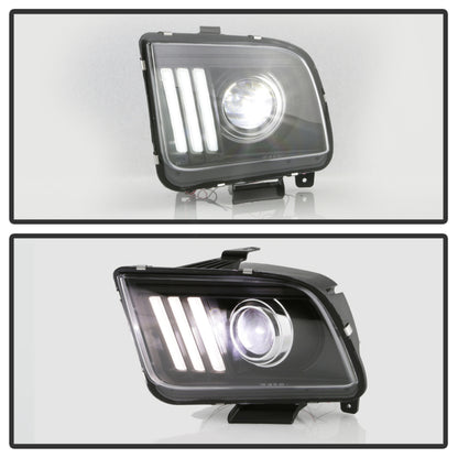 Spyder Ford Mustang 05-08 V2 High-Power LED Headlights - Black PRO-YD-FM05AP-BK SPYDER