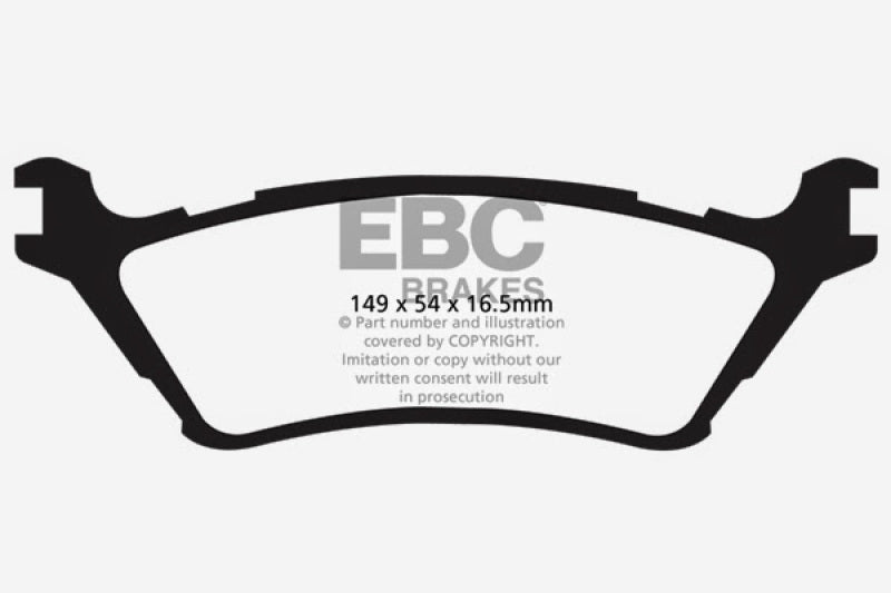 EBC Ultimax2 Rear Brake Pads - UD1602 EBC