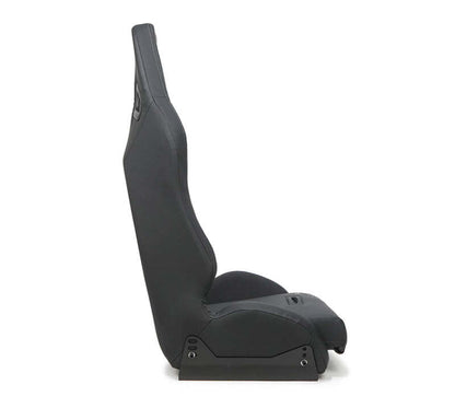 NRG Defender Seat Steel Frame Suspension - Brown w/ Gray Trim w/ Defender Logo - w/ Side Bracket - DF-100BR-S
