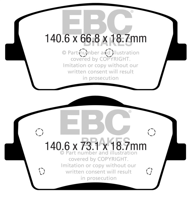 EBC YellowStuff Front Brake Pads - DP42365R EBC