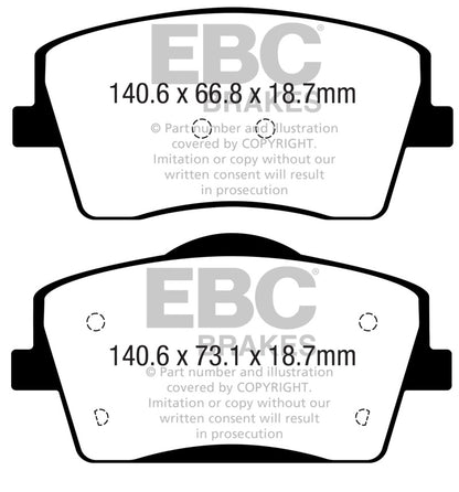 EBC YellowStuff Front Brake Pads - DP42365R EBC
