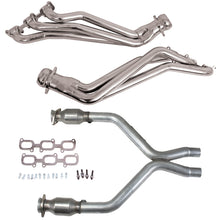 Load image into Gallery viewer, BBK 11-14 Ford Mustang V6 1-3/4 Long Tube Headers w/High Flow Catted X-Pipe (Silver Ceramic)