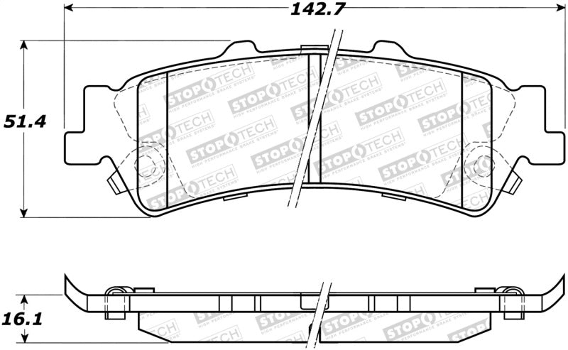 StopTech Premium Ceramic Brake Pads - 308.07920