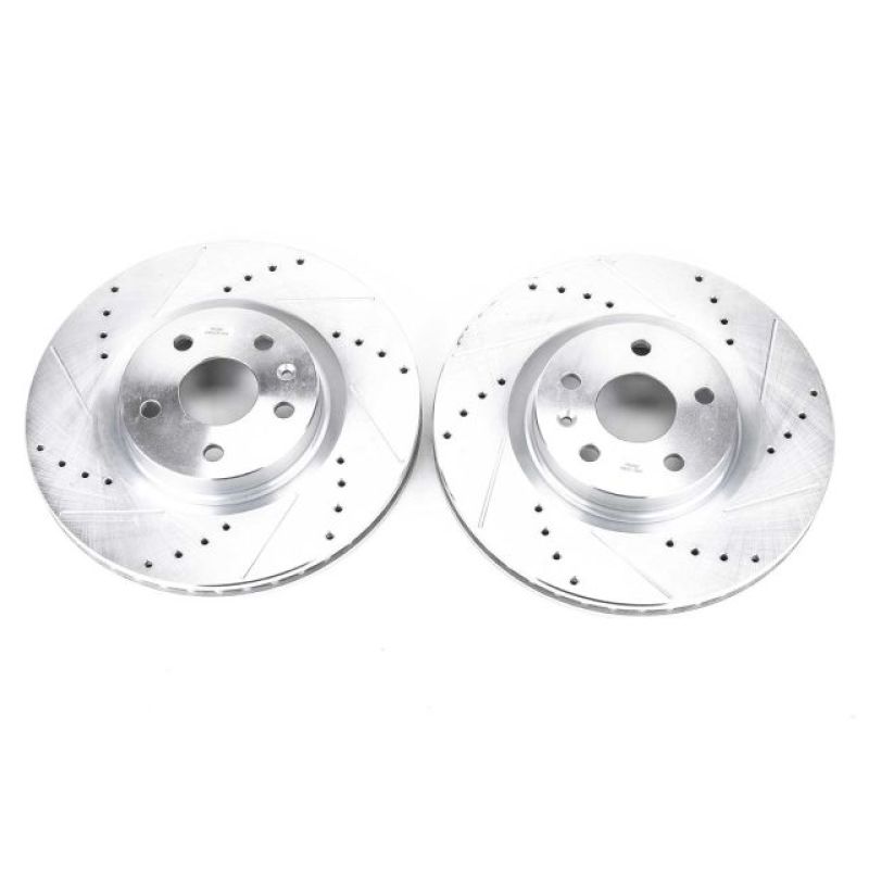 Power Stop 08-14 Cadillac CTS Front Evolution Drilled & Slotted Rotors - Pair PowerStop