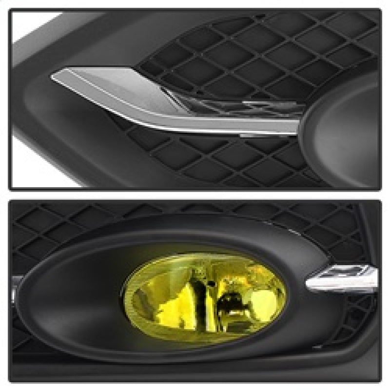 Spyder Honda Civic 2014-2015 2Dr/Coupe (EX Model Only)OEM Fog Light W/Switch- Yellow FL-HC2014-2D-Y SPYDER