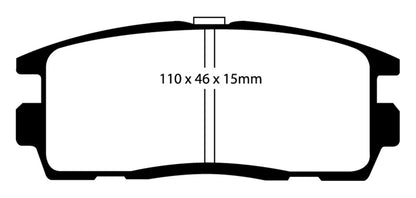 EBC GreenStuff Rear Brake Pads - DP61797 EBC