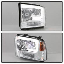 Load image into Gallery viewer, Spyder Platinum Ford F250/350/450 05-07 High-Power LED Module Proj. Headlights-Chrome (PRO-YD-FS05V2