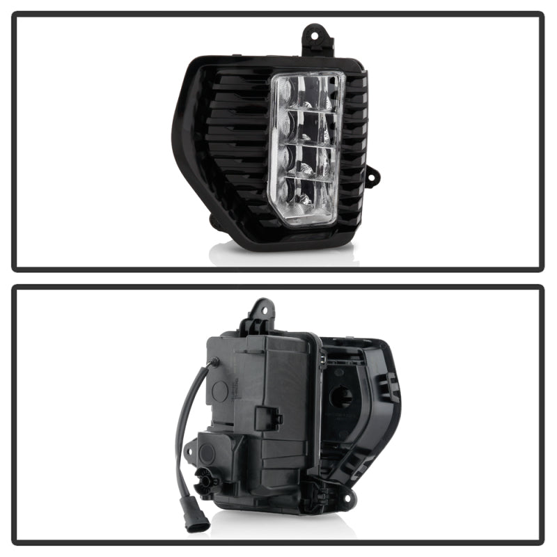 Spyder GMC Sierra 1500 Denali Only 19-20 (Not for 2500/3500) OEM Style Full LED Fog w/ Switch- Clear SPYDER