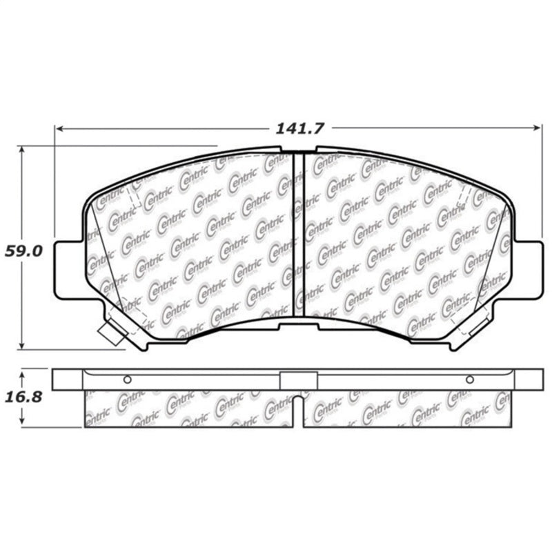 StopTech Premium Ceramic Brake Pads - 308.13740