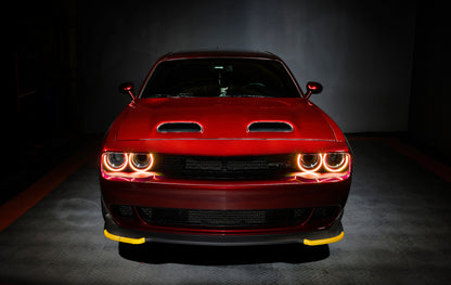 Oracle 15-21 Dodge Challenger Dynamic Surface Mount Headlight Halo Kit - ColorSHIFT - Dynamic ORACLE Lighting