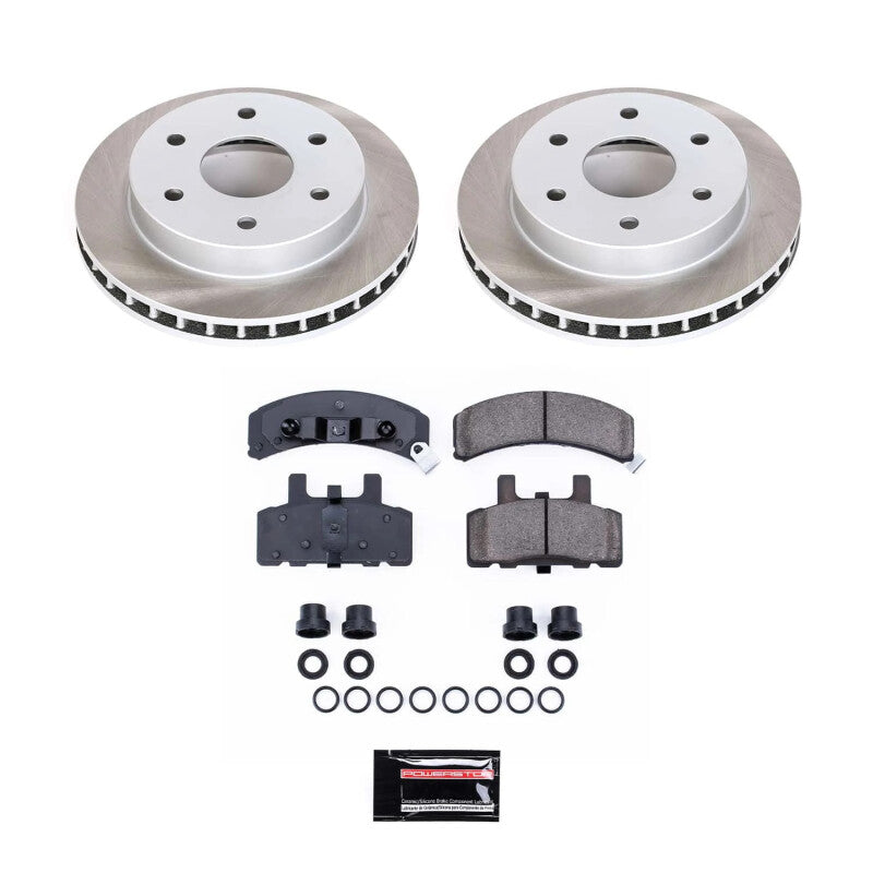 Power Stop 92-00 GMC Yukon Front Semi-Coated Rotor Kit PowerStop