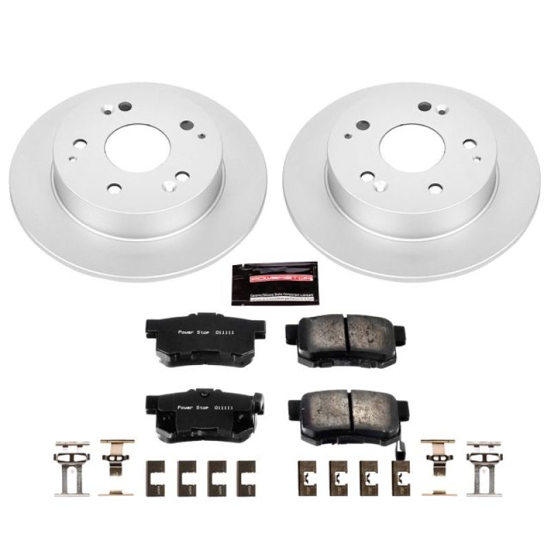 Power Stop 97-01 Acura Integra Rear Z17 Evolution Geomet Coated Brake Kit PowerStop