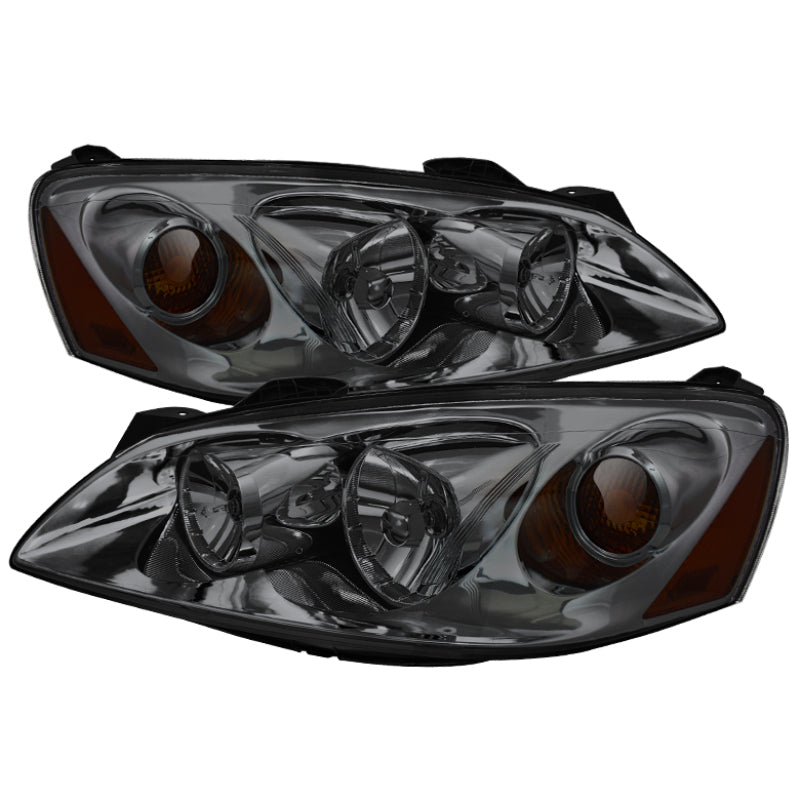 Xtune Pontiac G6 05-10 (09-10 Fit w/Amber Turn Signal) Crystal Headlights Smoke HD-JH-PG605-AM-SM SPYDER