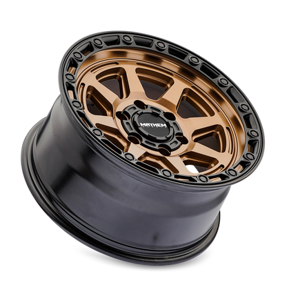 Mayhem 8306 Ridgeline 17x8.5 / 6x139.7 BP / 6mm Offset / 106.1mm Hub Satin Bronze/Black Lip Wheel