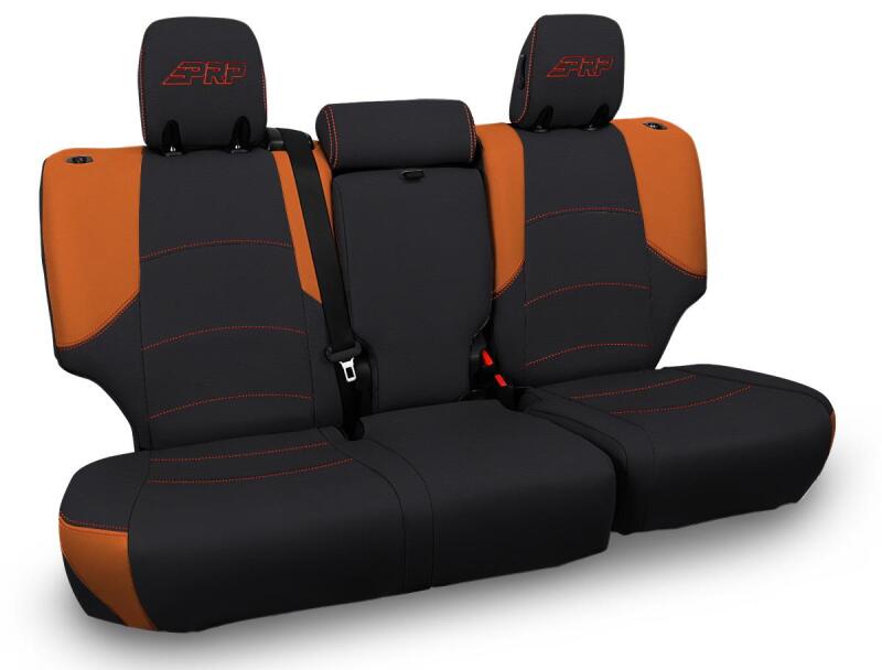 PRP 11-24 Toyota 4Runner Rear Bench Cover - 5-seat model - Black/Orange B067-05