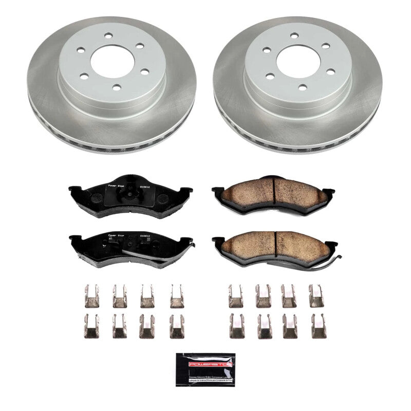 Power Stop 98-99 Dodge Durango Front Semi-Coated Rotor Kit PowerStop