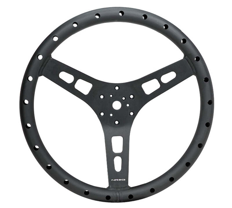 NRG Reinforced Steering Wheel 350mm Sport Full Aluminum Light Weight Welded Steering Wheel - RST-025MB-1