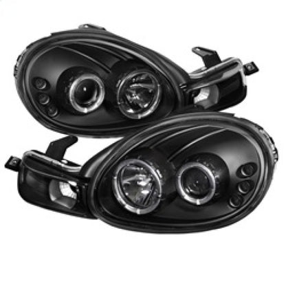 Spyder Dodge Neon 00-02 Projector Headlights LED Halo LED Black High H1 Low H1 PRO-YD-DN00-HL-BK SPYDER