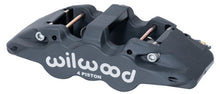 Load image into Gallery viewer, Wilwood Caliper-Aero4 - Black 1.75/1.62in Pistons 1.25in Disc Wilwood