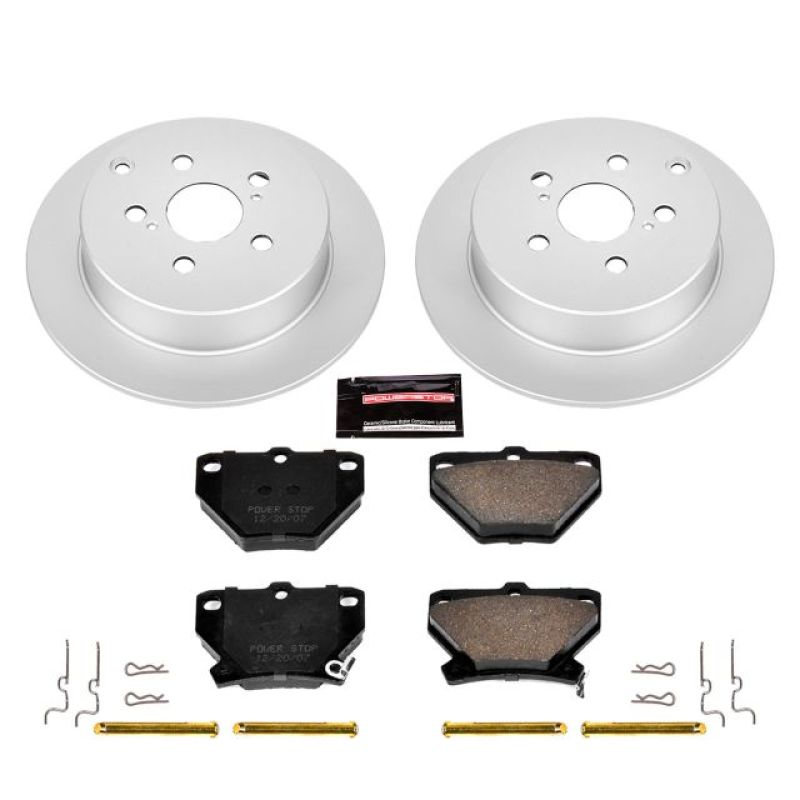 Power Stop 03-06 Pontiac Vibe Rear Z17 Evolution Geomet Coated Brake Kit PowerStop