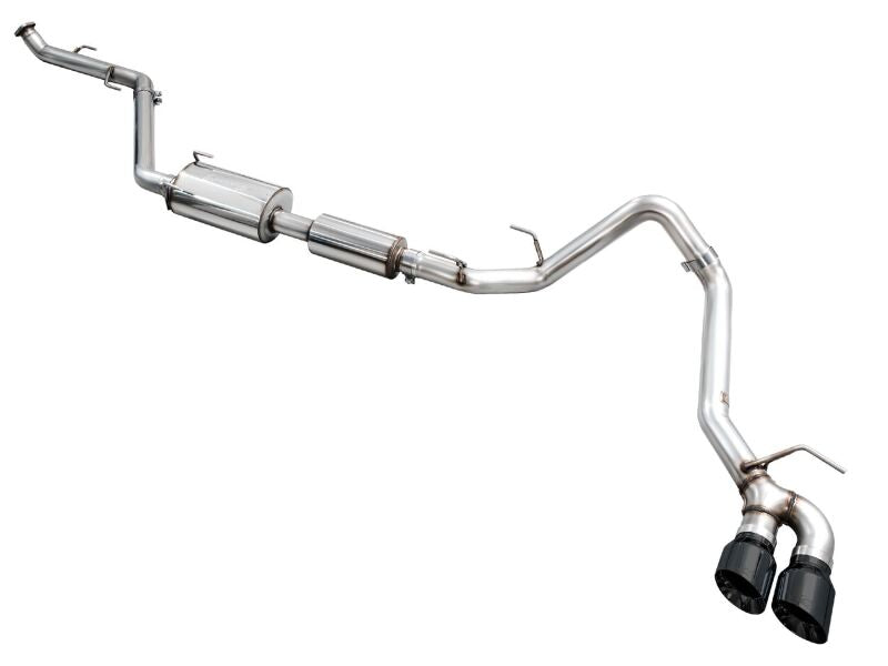 AWE Exhaust for 4th Gen Toyota Tacoma Dual Diamond Black Tips AWE Tuning