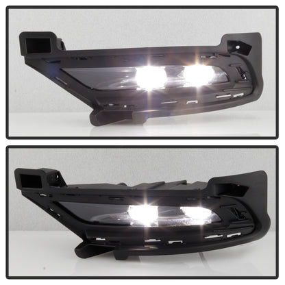 Spyder 15-19 Chrysler 300 OEM LED Fog Lights W/Switch- Clear FL-C30015-LED-C SPYDER