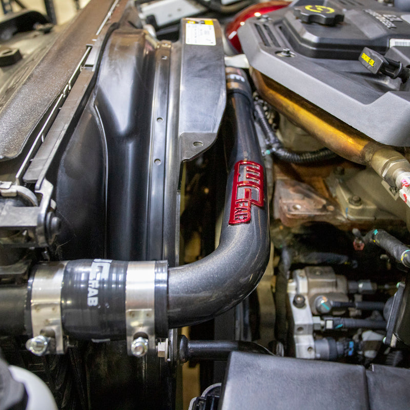 Wehrli 10-18 Dodge 6.7L Cummins (Non 13-15 w/Dual Rads/Twin CP3) Upper Coolant Pipe - Flat Black - WCF100517-FB