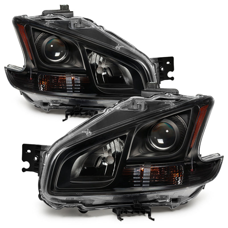 xTune 09-14 Nissan Maxima Halogen ONLY (No HID) OEM Style Headlights - Black HD-JH-NM09-AM-BK SPYDER
