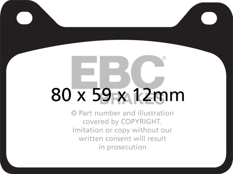 EBC YellowStuff Rear Brake Pads - DP4057R EBC