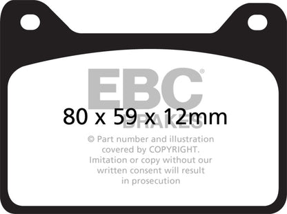 EBC YellowStuff Rear Brake Pads - DP4057R EBC