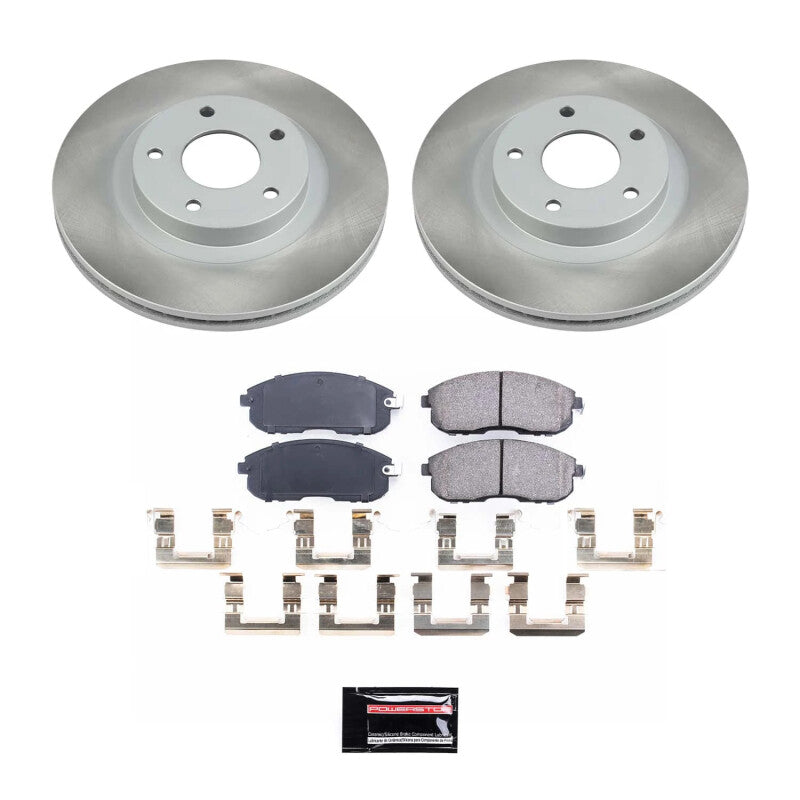 Power Stop 02-03 Nissan Maxima Front Semi-Coated Rotor Kit PowerStop