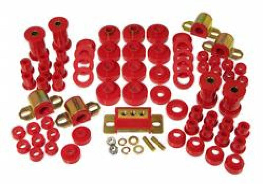 Prothane Total Vehicle Suspension Bushing Kit for 1976–1979 Jeep CJ5 / CJ7 w/Trans Mount, Red – 1-2007