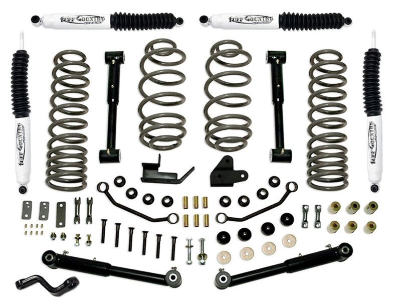 Tuff Country 97-06 Jeep Wrangler TJ 4in Lift Kit EZ-Flex (SX8000 Shocks)