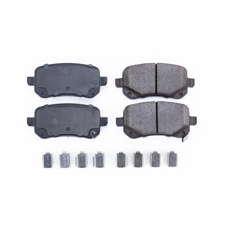 Power Stop 08-12 Chrysler Town & Country Rear Z17 Evolution Ceramic Brake Pads w/Hardware PowerStop