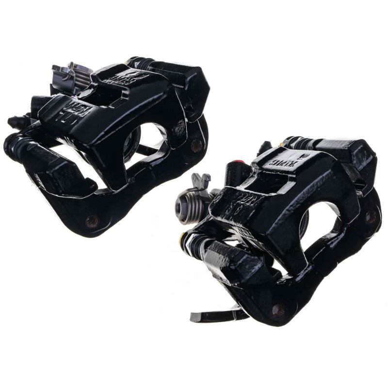 Power Stop 06-11 Acura CSX Rear Black Caliper - Pair w/Bracket PowerStop