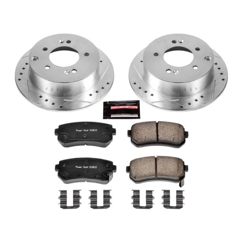 Power Stop 10-13 Kia Forte Rear Z23 Evolution Sport Brake Kit PowerStop