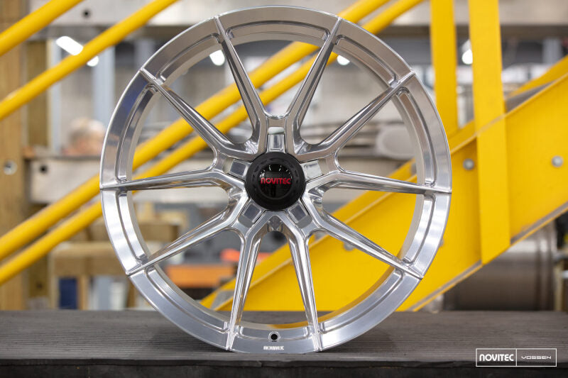Vossen x Novitec NF10 20x9 ET:39 Brushed - Gloss Clear Ferrari 458 Front Wheel