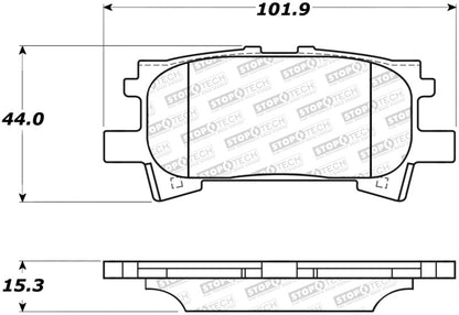 StopTech Premium Ceramic Brake Pads - 308.09960 Stoptech