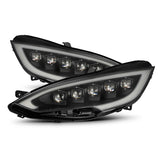 AlphaRex 880877 12-21 Tesla Model S NOVA-Series LED Proj Headlights Blk w/Activtn Light & Seq.Sig / SB DRL