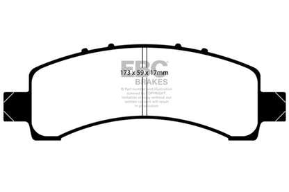 EBC YellowStuff Rear Brake Pads - DP41667R EBC