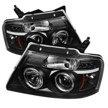 Spyder Ford F150 04-08 Projector Headlights Version 2 LED Halo LED Blk PRO-YD-FF15004-HL-G2-BK SPYDER