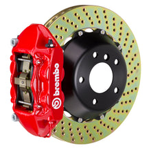 Load image into Gallery viewer, Brembo 07-15 Q7 (4L) Rear GT BBK 4 Piston Cast 380x28 2pc Rotor Drilled-Red