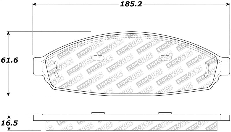 StopTech Street Disc Brake Pads - 305.09310