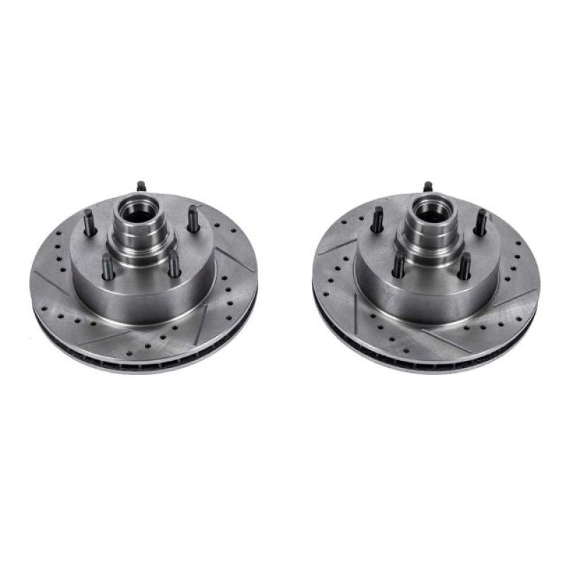 Power Stop 2003 Ford E-150 Front Evolution Drilled & Slotted Rotors - Pair PowerStop