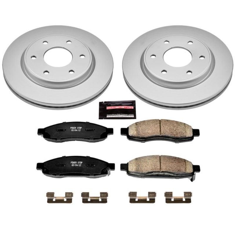 Power Stop 05-07 Infiniti QX56 Front Z17 Evolution Geomet Coated Brake Kit PowerStop