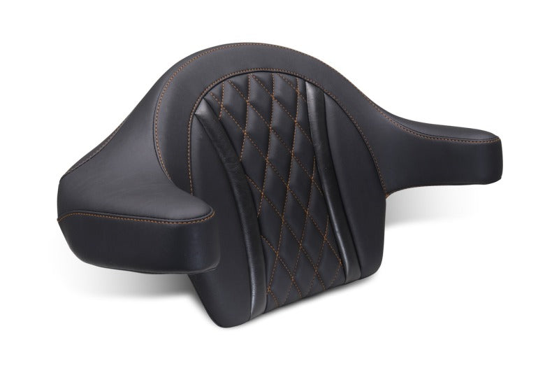 Mustang 2023-2025 Harley CVO Road Glide (ST) Deluxe Diamond Ext Arm Wrap-around Backrest Black