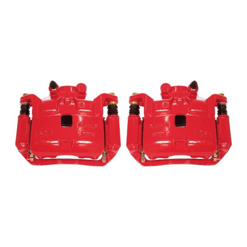 Power Stop 12-18 Nissan Versa Front Red Calipers w/Brackets - Pair PowerStop