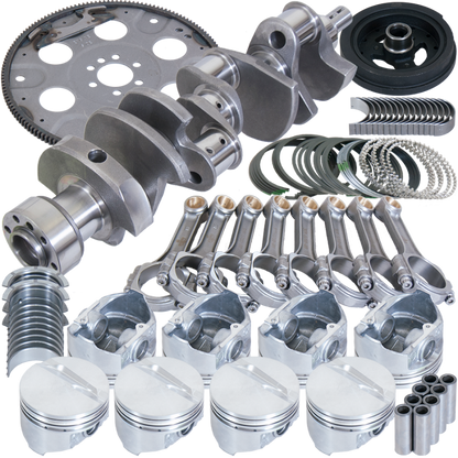 Eagle Chevy 350 1Pc 3.750in Crank 5.700in I-Beam Rods 4.030in Pistons 153 Tooth FP Balanced Assembly