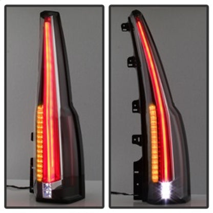 xTune GMC Yukon 15-17 LED Tail Lights (Escalade Style) - Black ALT-JH-GY15-2IN1LED-BK SPYDER